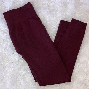 Maroon Leggings